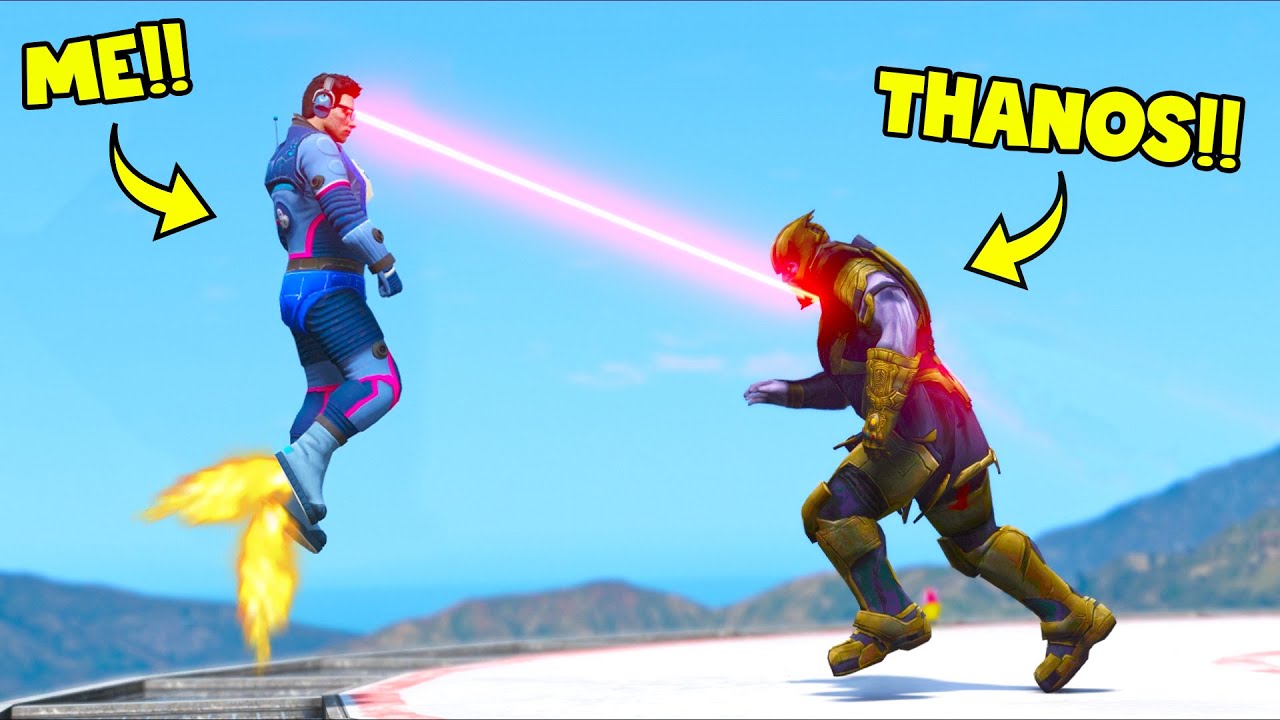 IGGY FRESH SUPERHERO versus THANOS!! (GTA 5 Mods)
