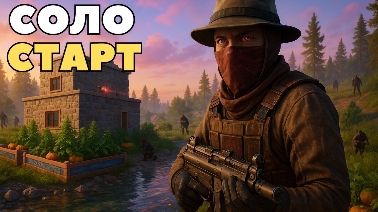 СТАРТ с НУЛЯ ! ВЫЖИВАНИЕ СОЛО в РАСТ | RUST