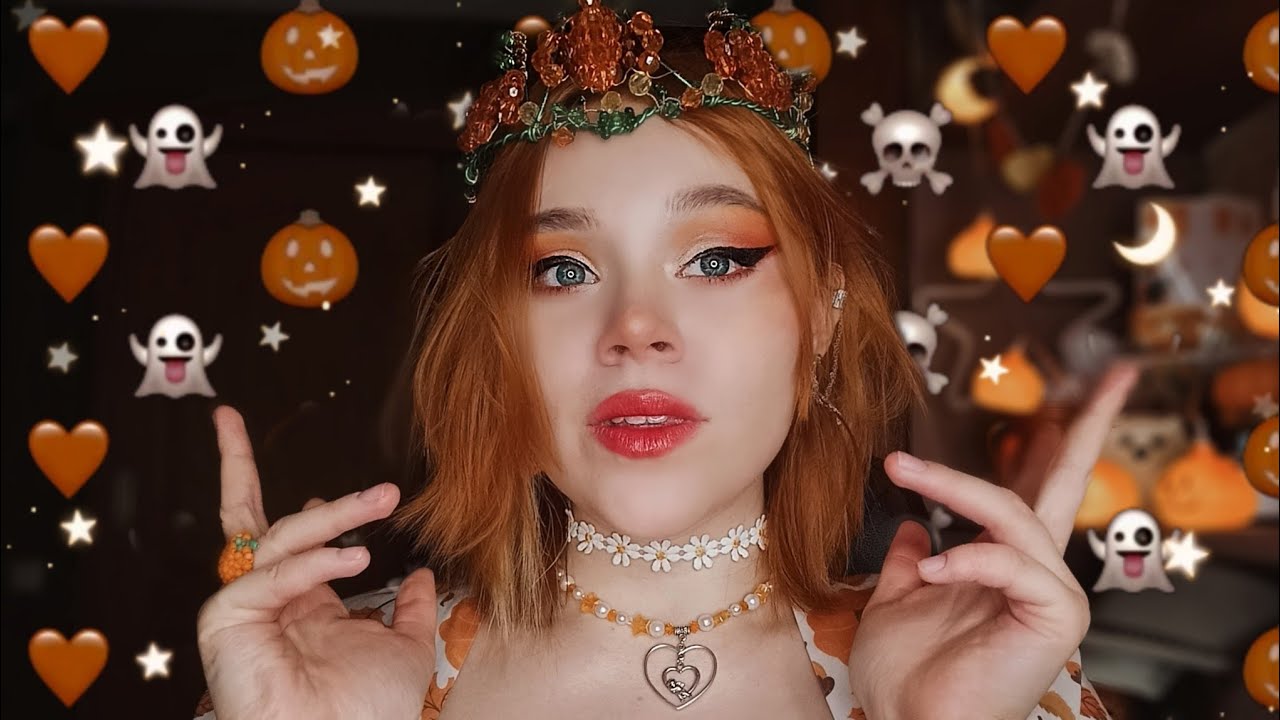 АСМР тыквенная королева уложит тебя спать 🎃👸 ролевая игра, близкий шепот/ASMR in pumpkin kingdom 🎃👑