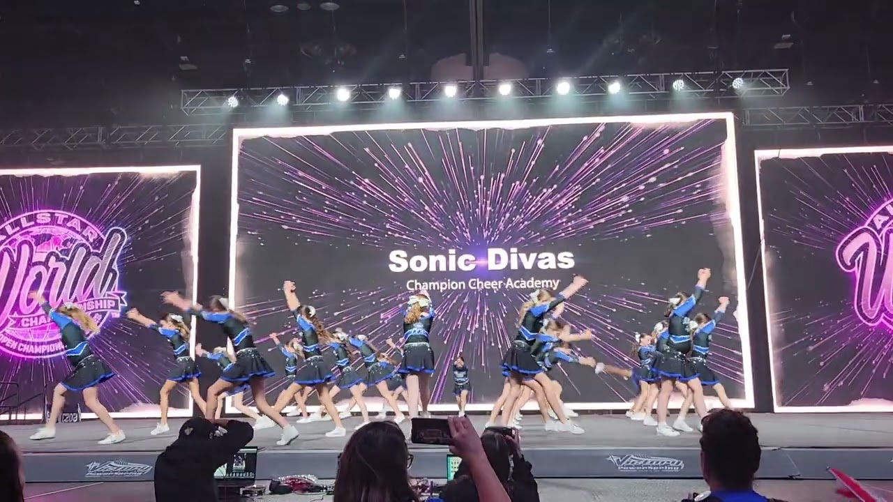 Champion Cheer Academy Sonic Divas Youth Medium Level 1 Cheer Allstar Worlds Orlando Florida