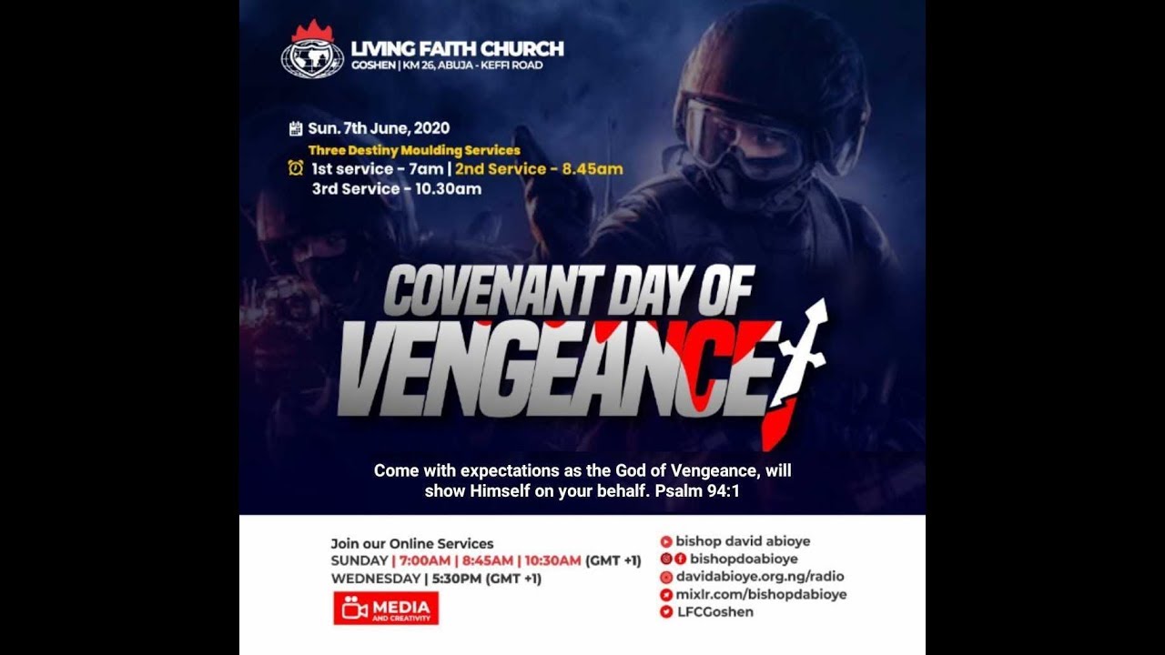 COVENANT DAY OF VENGEANCE - 2nd Service (7/6/20)
