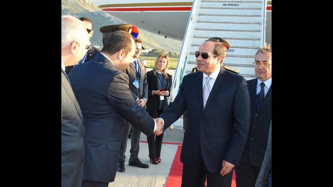 الرئيس السيسي يصل إيطاليا للمشاركة في أعمال القمة المصغرة حول ليبيا
