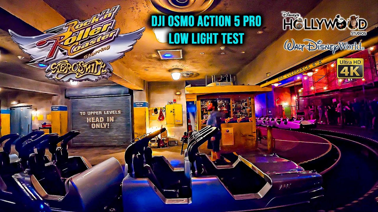 Rock n Roller Coaster On Ride Front Seat 4K POV with Queue DJI Action 5 Walt Disney World 2024 11 18