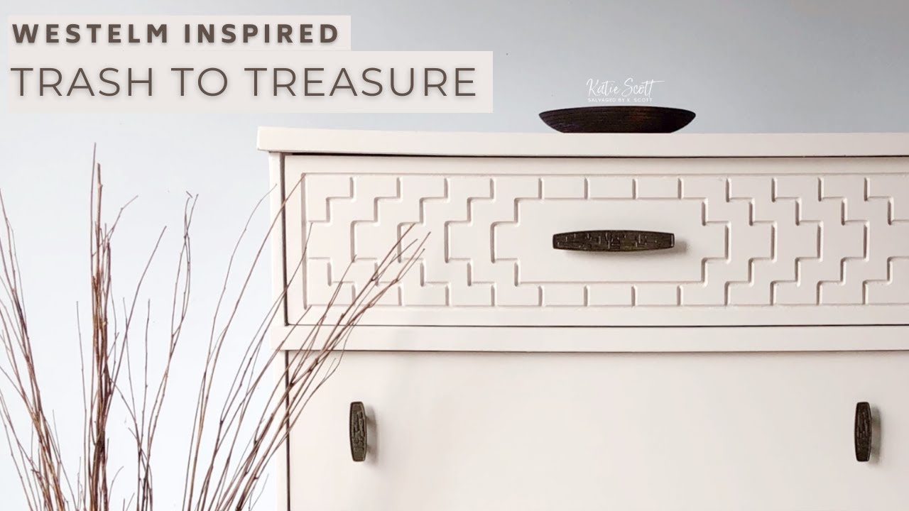 WEST ELM INSPIRED DRESSER MAKEOVER | Stripping Latex Paint Off of Furniture