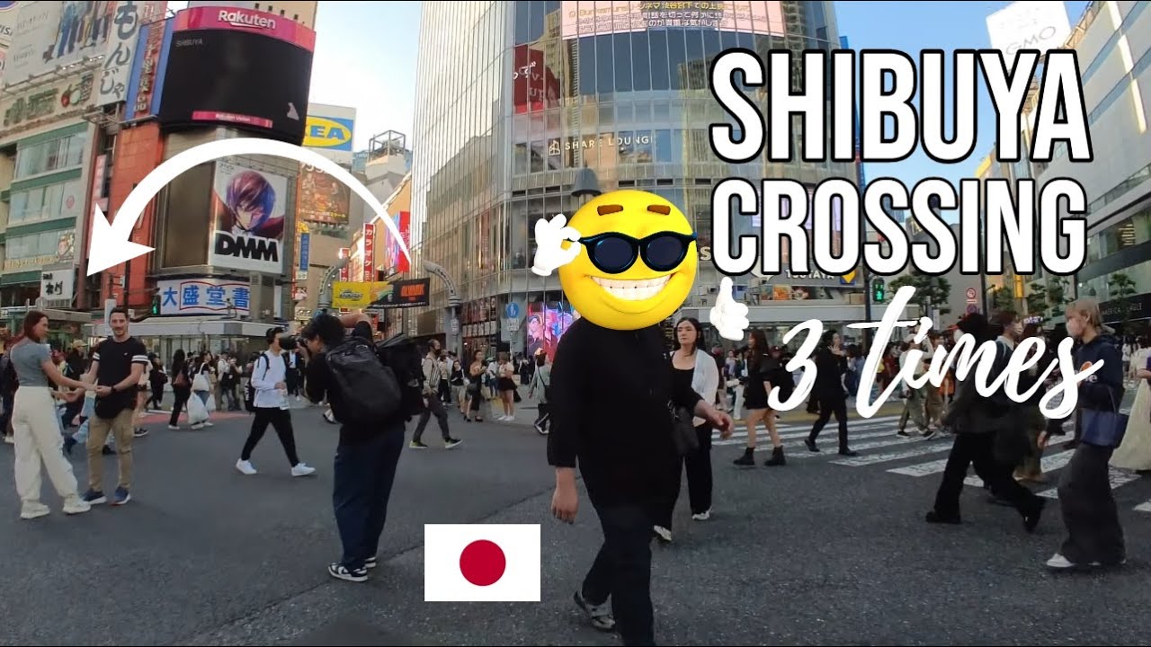 What It's Like Crossing Shibuya Scramble 3 Times in 5 Minutes | Japan | Tokyo