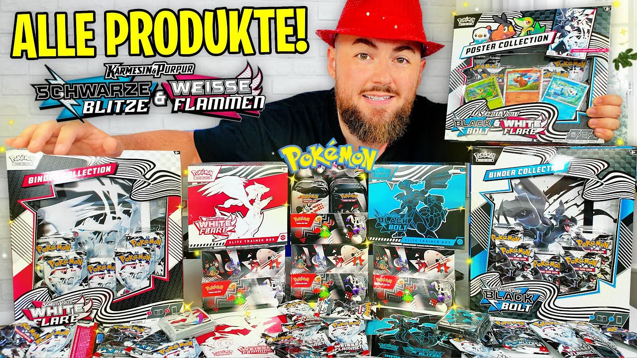 Ich öffne ALLE Pokémon Schwarz Blitze & Weiß Flammen Produkte!