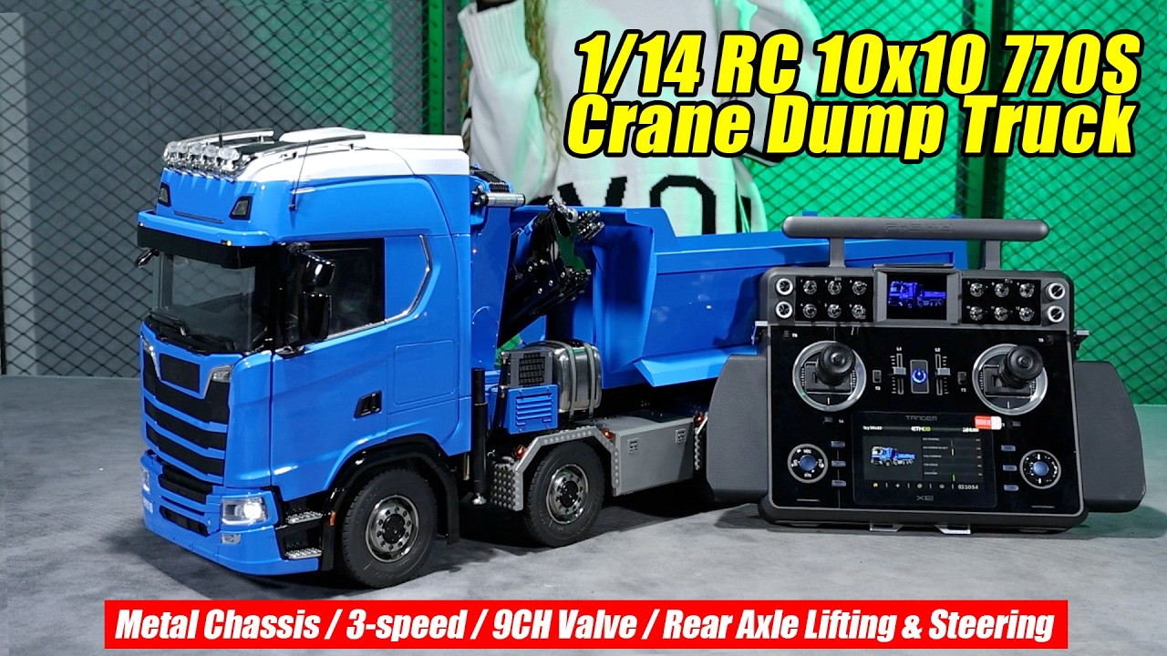 Инструкция по управлению гидравлическим краном-самосвалом 770S 10x10 1/14 с помощью контроллера F...
