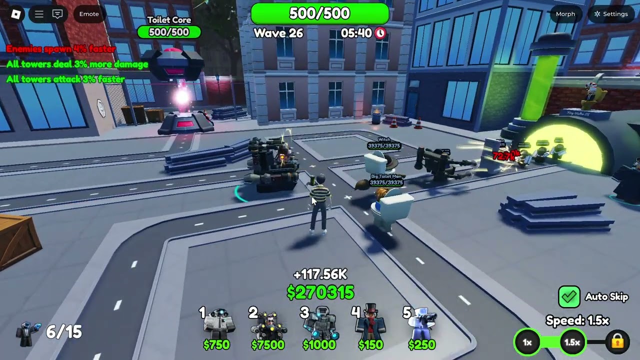 Upgraded g-toilet VS Endless Mode