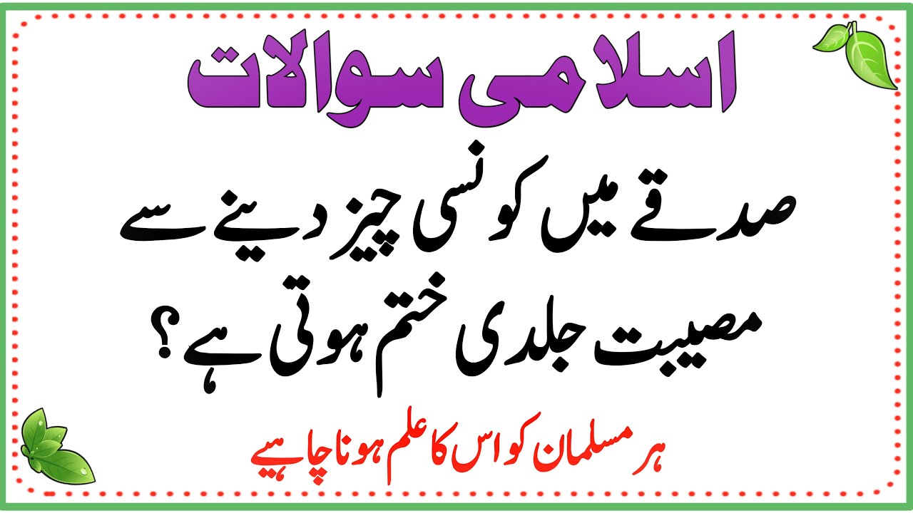 Islamic Common Sense Paheliyan in Urdu/Hindi | General Knowledge | Dilchasp Islami Maloomat Quiz#107