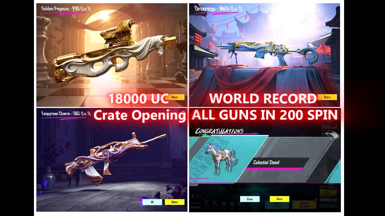 🔥 BGMI WORLD RECORD CRATE OPENING 😱 | INSANE LUCK 😍 | GIVEAWAYS FOR LUCKY SUBSCRIBERS ❤️