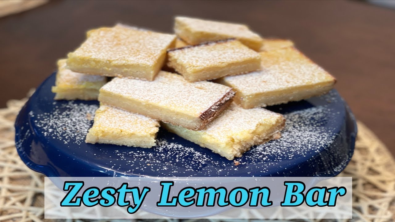 The Best Zesty Lemon Bars | Lemon Desserts Bars | Cooking Semi-Homemade With Joyce