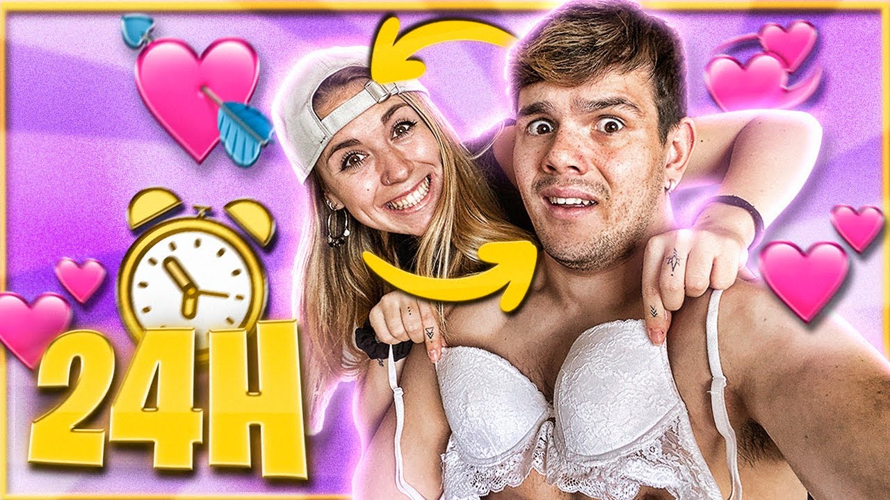 INTERCAMBIO Mi VIDA con MI NOVIA durante 24 HORAS!! 😱🔄 *Conozco a SU FAMILIA* 😳