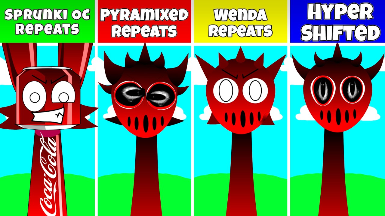 Sprunki : OC  Wenda Treatment  Pyramixed — Everyone Repeats Hyper Shifted Fan Mod