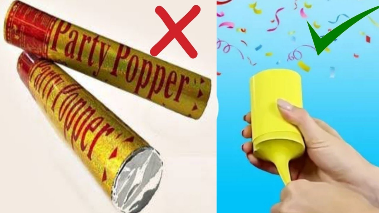 Party popper | plastic bottle popper | how to make party popper at home