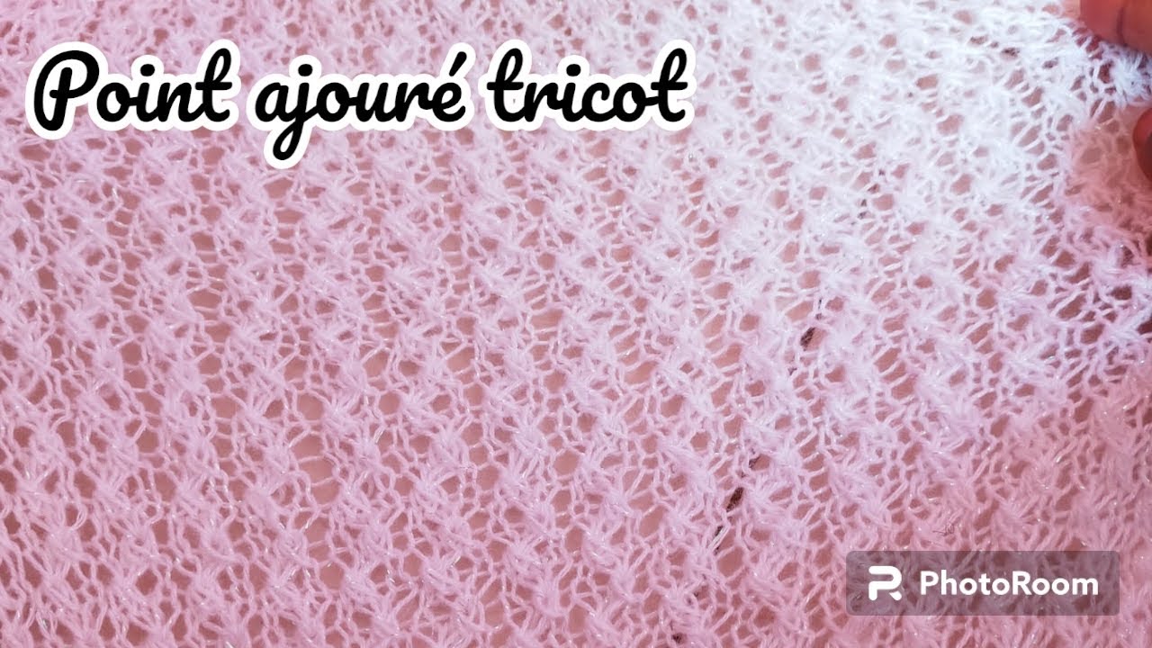 Point ajouré  au tricot / point fantaisie au tricot ☺️🧚🏾‍♀️.