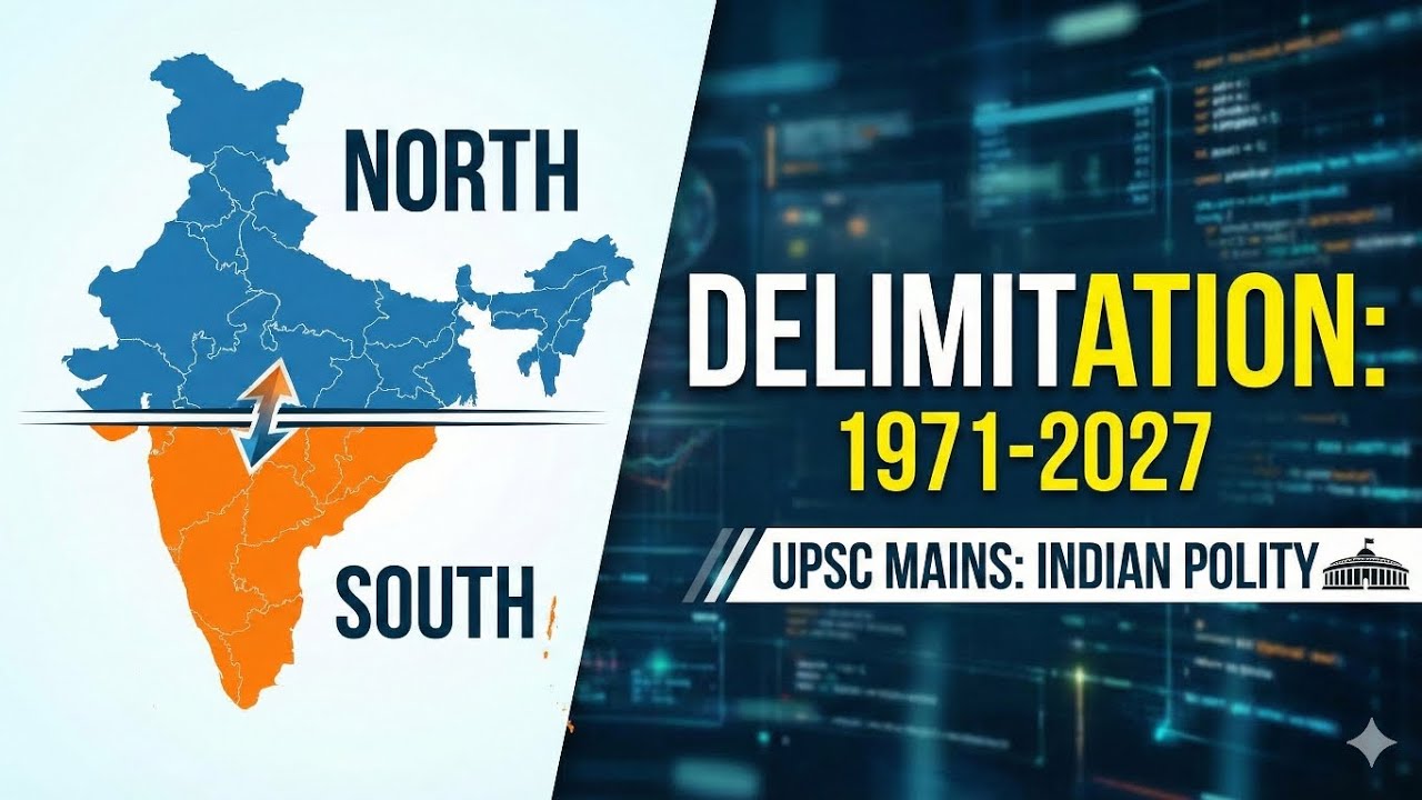 Editorial Analysis DELIMITATION EXERCISE|| UPSC/BPSC Mains : Indian polity 👆⚡