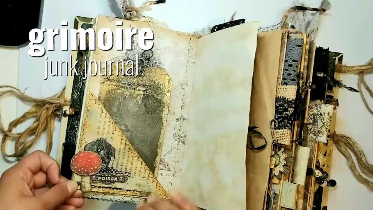 Junk Journal Grimoire - A Tale of Two Witches - Book of Shadows