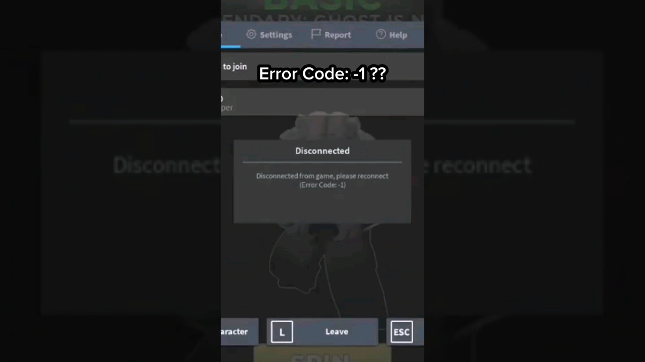 roblox error code -1??? #viral #robloxfyp #robloxedit #roblox #robloxerror #error1001