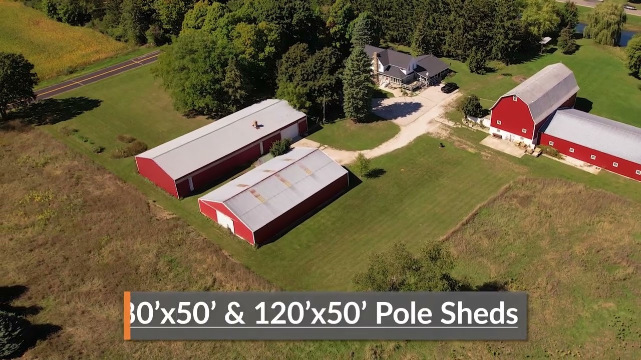 Dec 19 | 5 Bedroom, 3.5 Bath Home on 6.4± Acres, Barn and Outbuildings, Oconomowoc, WI