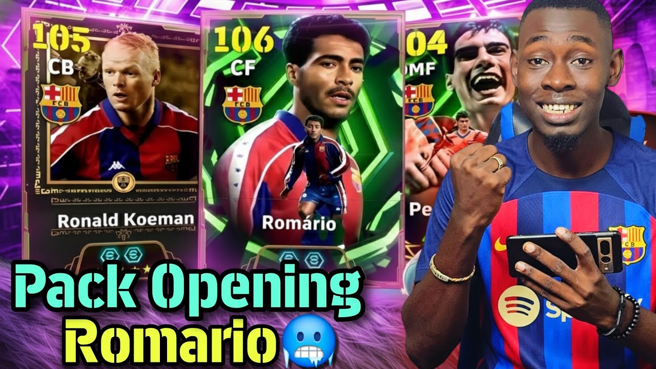 ROMARIO 106 🥶 KOEMAN 105 GUARDIOLA 104 FC BARCELONE + GAMEPLAY 