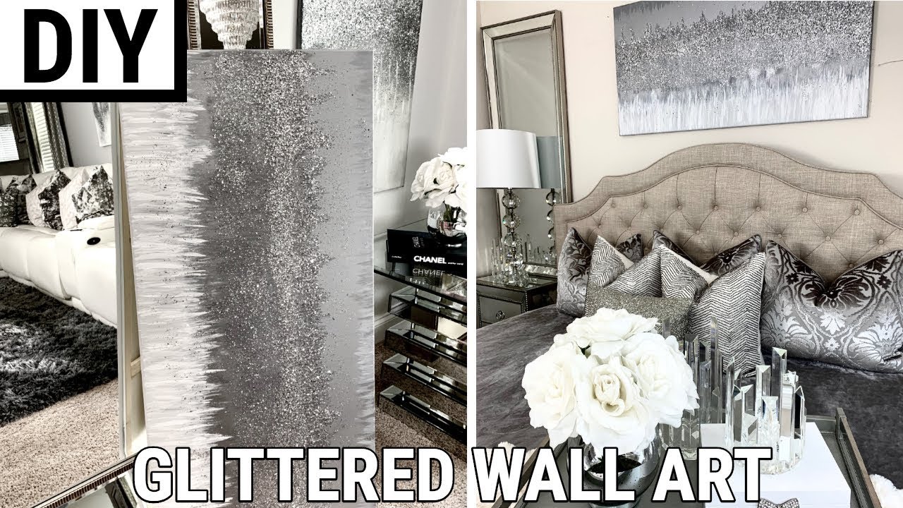 DIY Glittered Wall Art | THE BEST DIY Home Decor