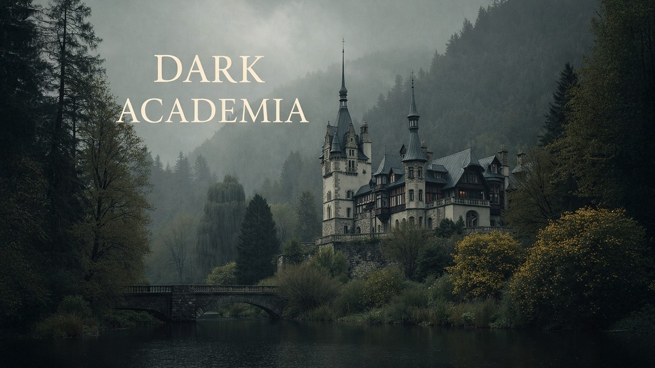 Dark Academia Piano | A Quiet Spring Castle Wrapped in Mist