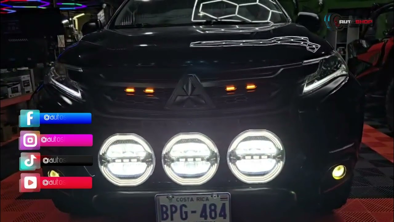 ACTUALIZACIÓN LUCES LED Y HALÓGENOS EN MITSUBISHI MONTERO 2018 - AUTODECORACIÓN EN PÉREZ ZELEDÓN