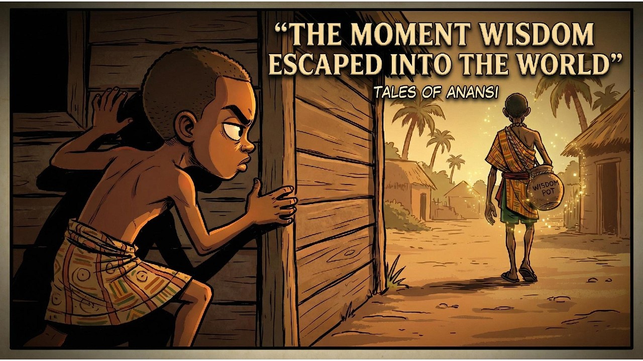 Wisdom Escaped Into the World | The Story of Anansi and the Wisdom Pot | #Anansi#AfricanFolklore