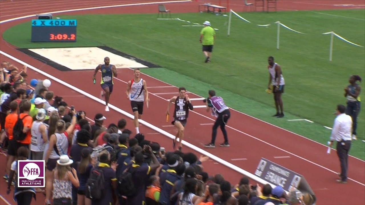 Aix-les-Bains 2018 : Relais 4x400 m M (Haute Bretagne Athlétisme en 3'15''20)