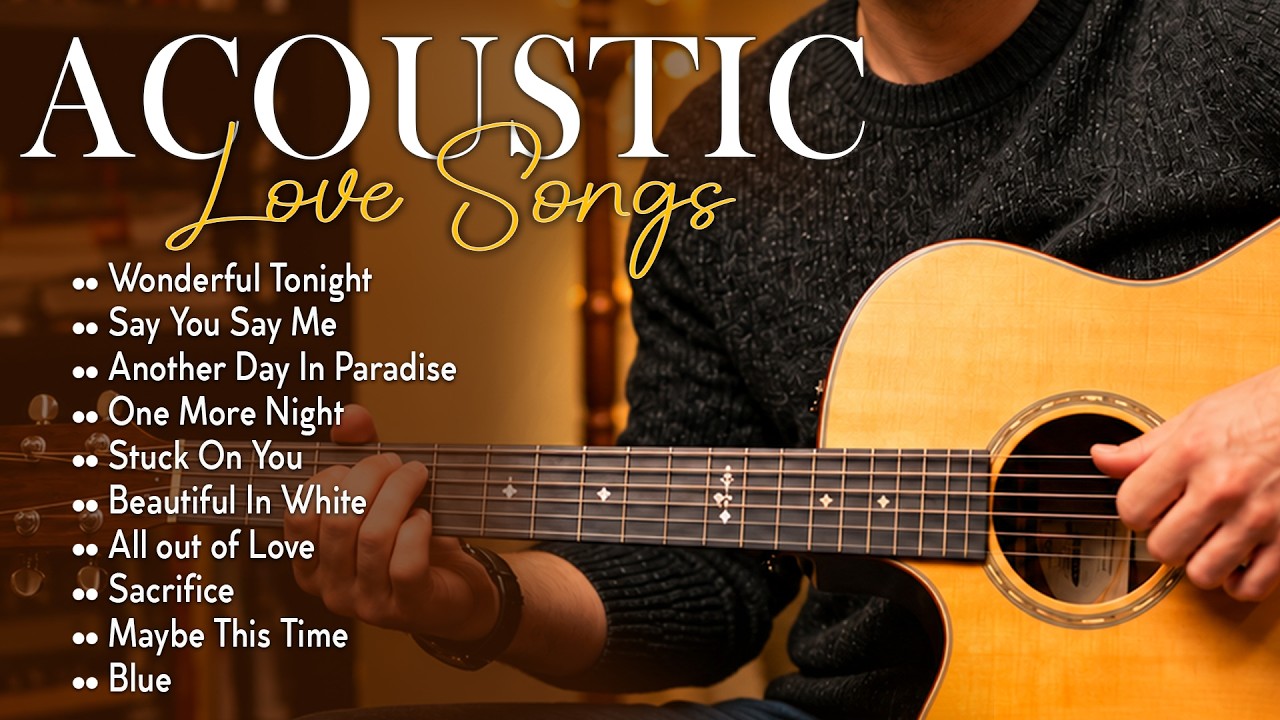Coffee Shop Love Songs ☕ Best Acoustic 80s 90s Guitar Playlist | Wonderful Tonight One More Night
