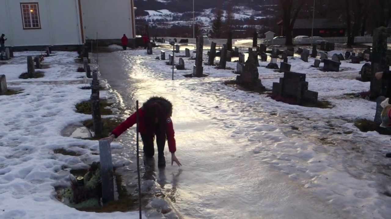 Girl Slips on Ice and Hits Chin