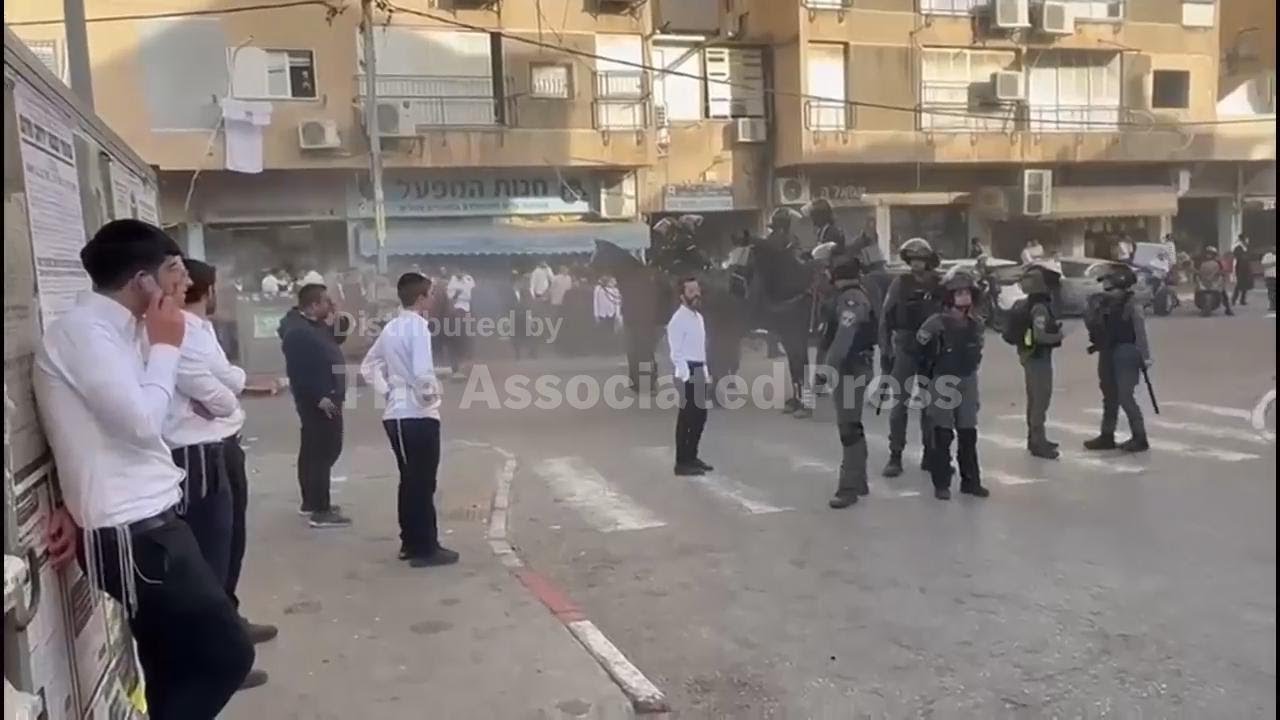 Ongoing unrest in ultra-Orthodox city of Bnei Brak after two Israeli soldiers attacked