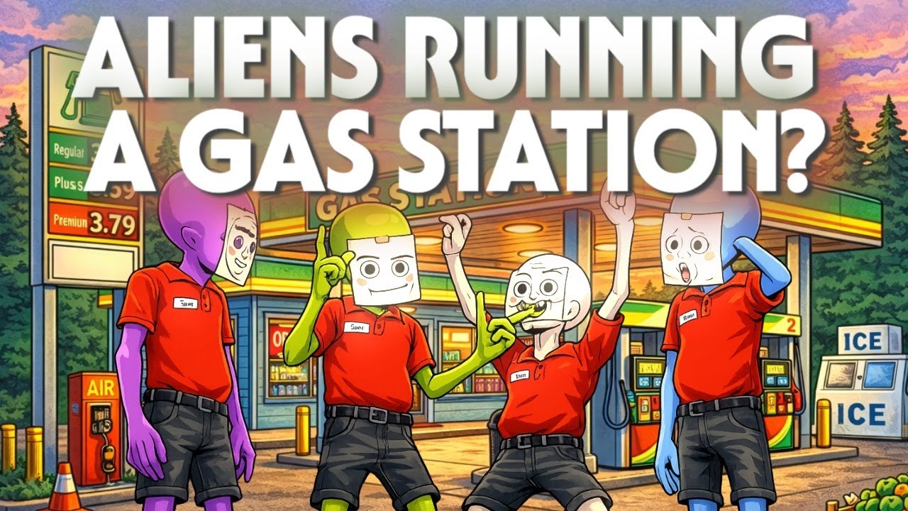 👽 ALIENS RUNNING A GAS STATION?! | Comedy Co-Op Chaos