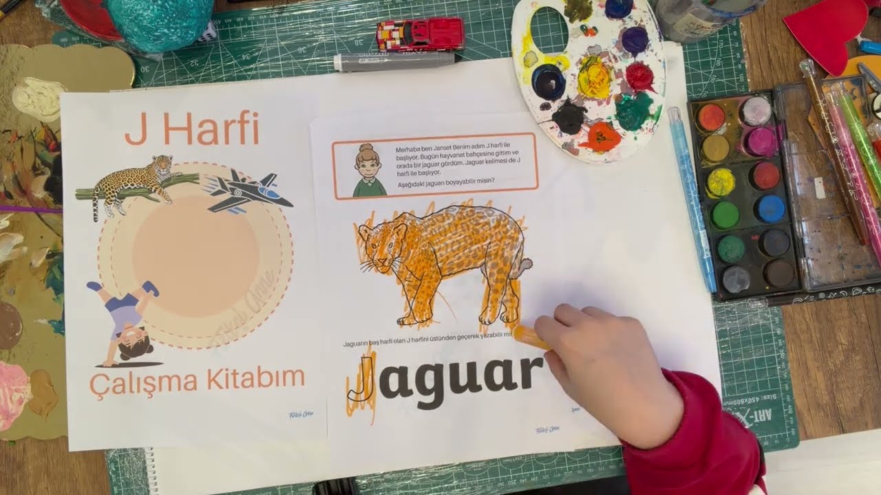 📝 J Harfi Zor mu? Sihirli Peçete ile Çok Kolay! (Okul Öncesi Etkinlik)