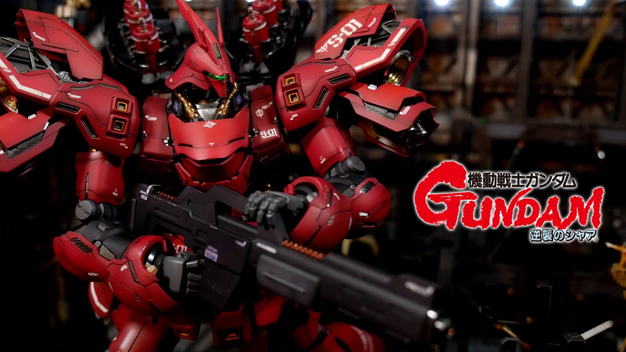 Обзор MG MSN-04 Sazabi Ver.Ka (индивидуальная покраска) Gunpla полностью покрашен!