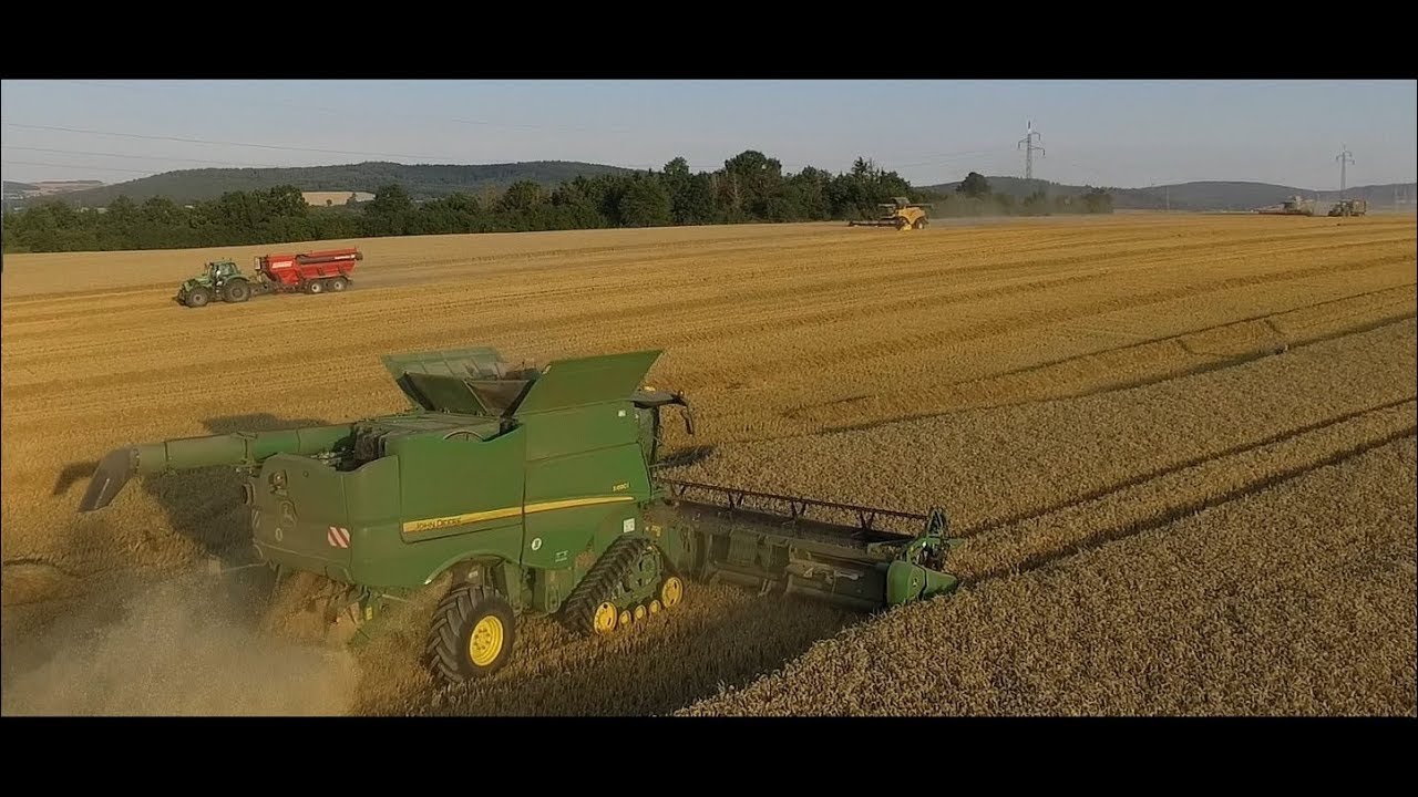 XXL HARVEST 2017  - John Deere S690i, Claas Lexion 750, NH CR 9080, Deutz Fahr 7250TTV Warrior