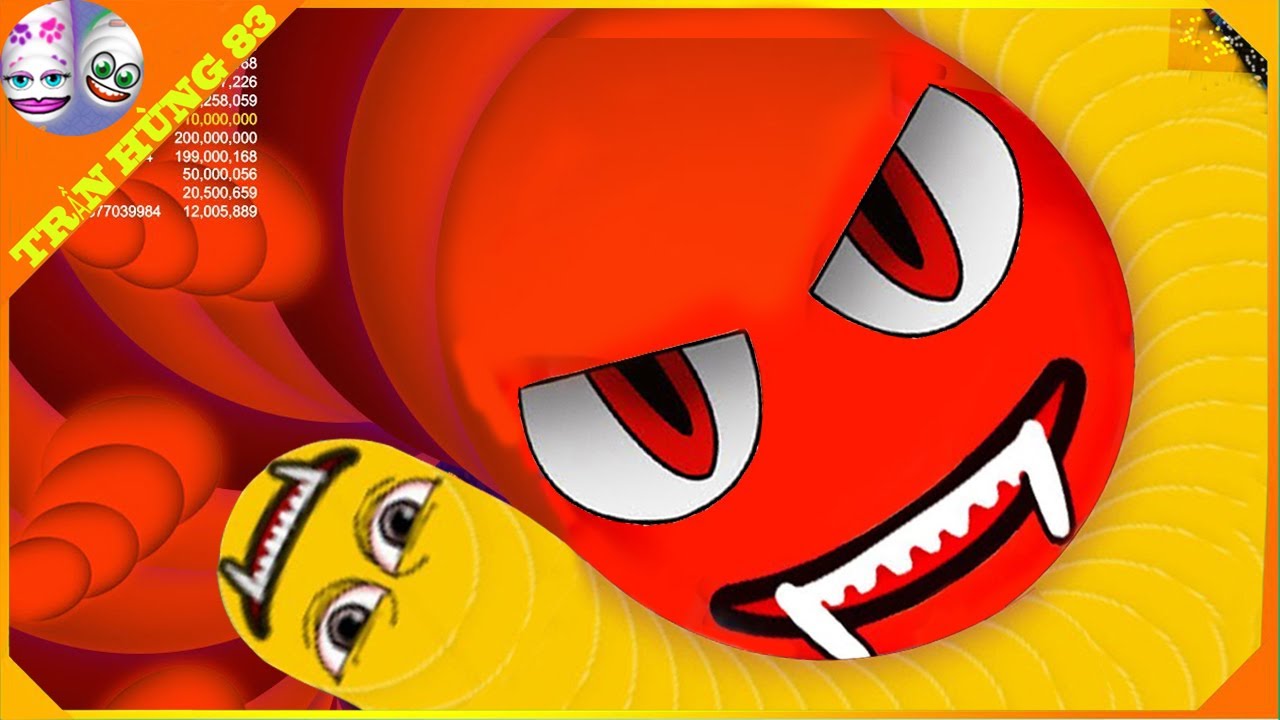 🐍WORMSZONE.IO | GIANT SLITHER SNAKE TOP 01 / Epic Worms Zone Best Gameplay! | Trần Hùng 83