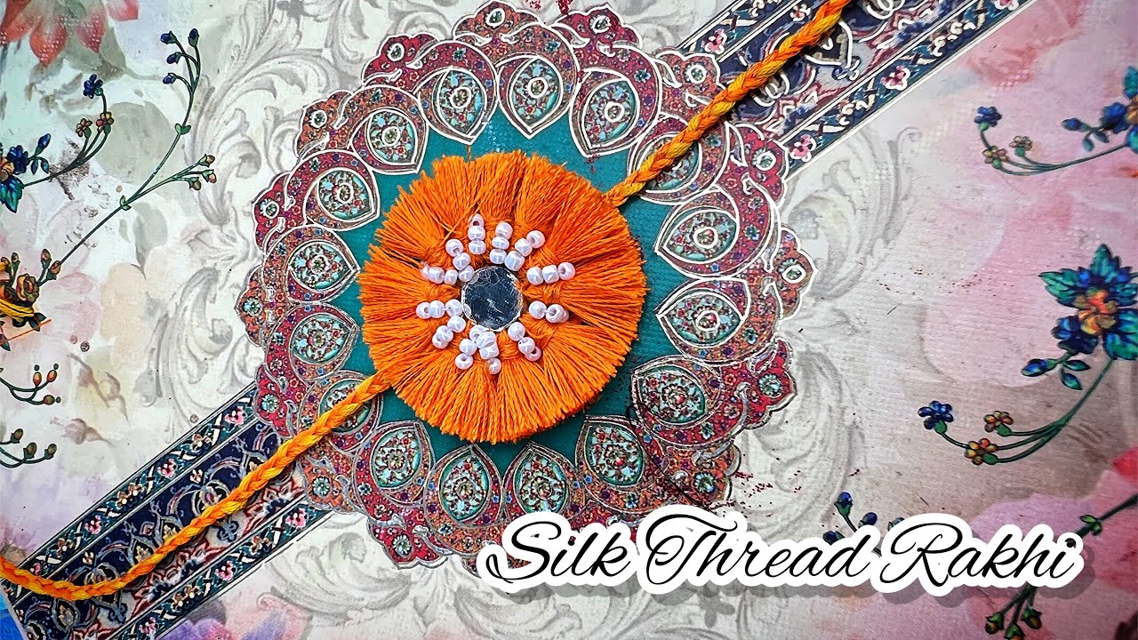 Silk Thread Rakhi Making || Rakhi ideas for school competition | DIY silk thread rakhi