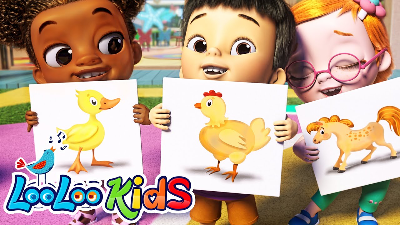 🦁 Learn Animals Names and Sounds with Johny Johny - (Official Video) - LooLoo Kids Nursery Rhymes