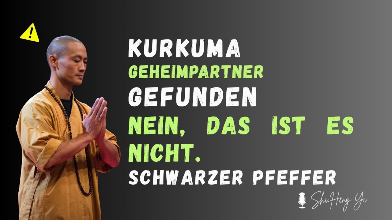 Kurkuma-BOOST: DIES stoppt Entzündungen (Nicht der Pfeffer!) | Shi Heng Yi