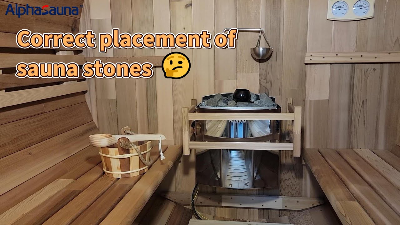 🔥How to place sauna stones correctly? 🔥