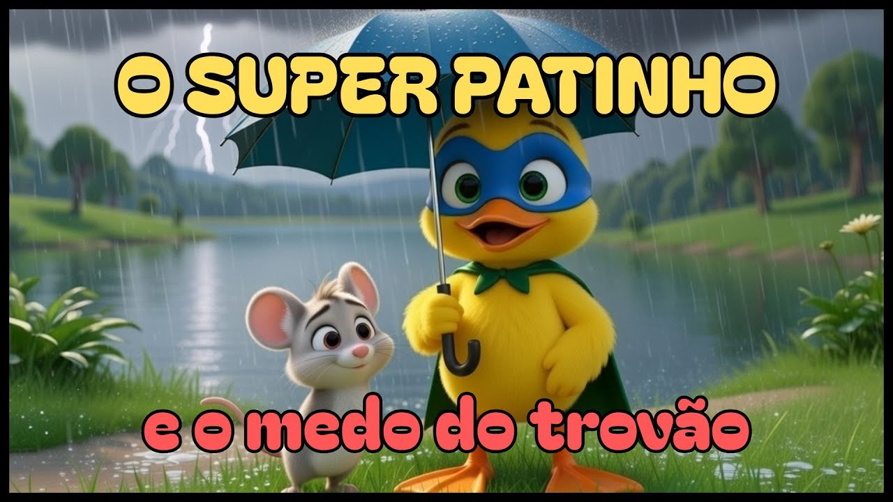 SUPER PATINHO e o Medo do Trovão -️ Música para Perder o Medo (Desenho Infantil)