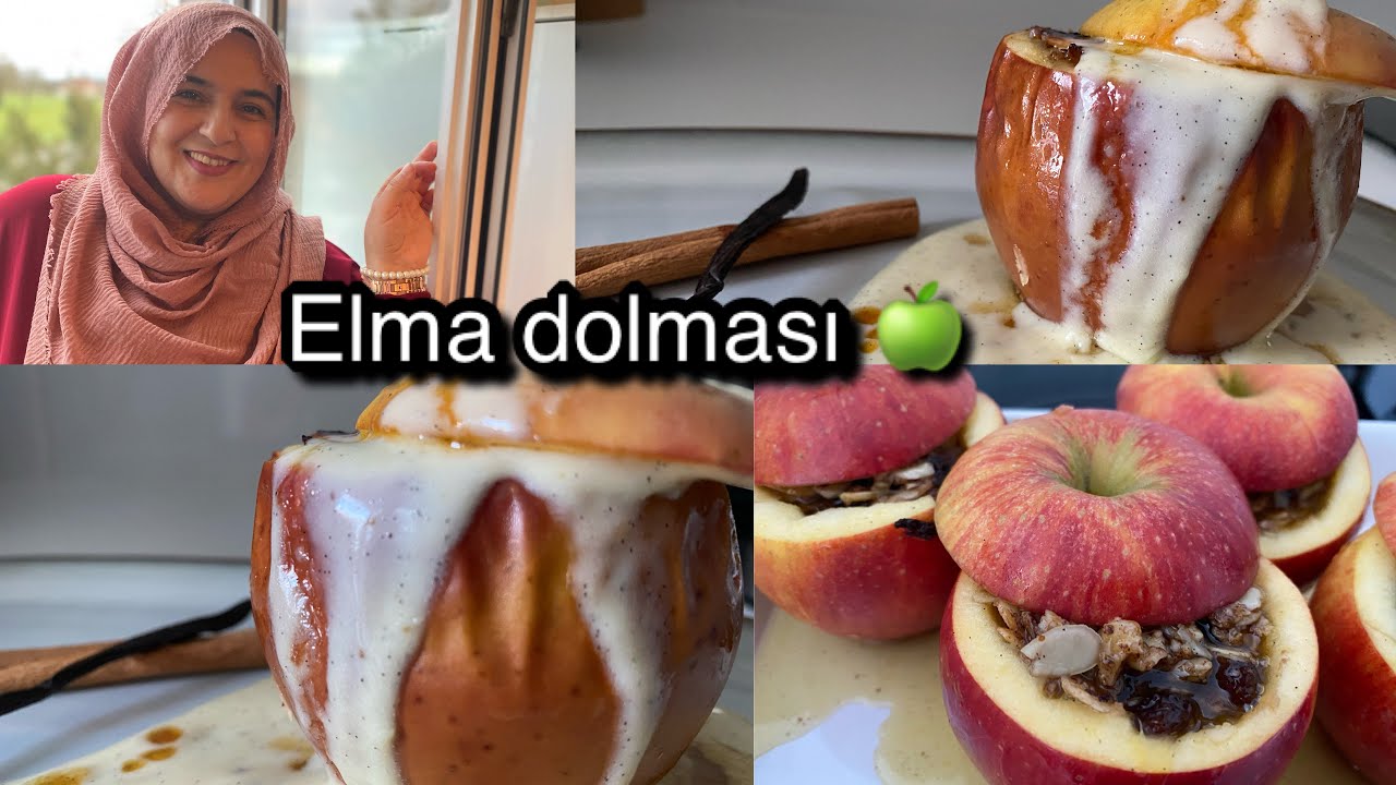 TADINA DOYUM OLMAYAN ELMA 🍏 DOLMASI🍎MUHTEŞEM VANİLYA SOSUYLA 🦋SOHBETLİ TARİFLER🦋