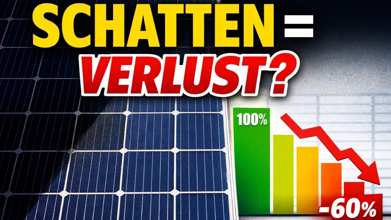 PV Anlage 2026: Wie ein kleiner Schatten bis zu 80% Leistung kostet