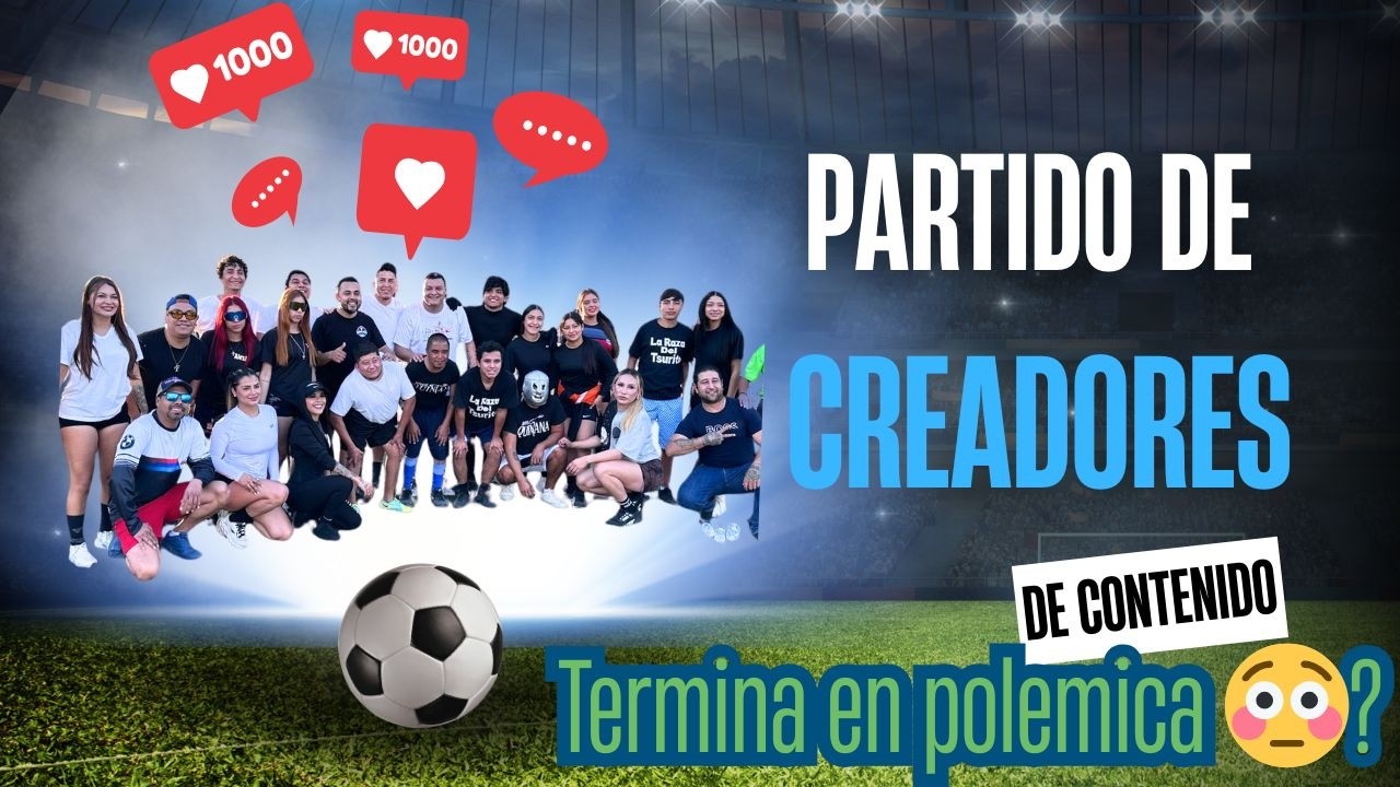 El partido benéfico entre creadores de contenido, todo terminó es caos ⚽️😳