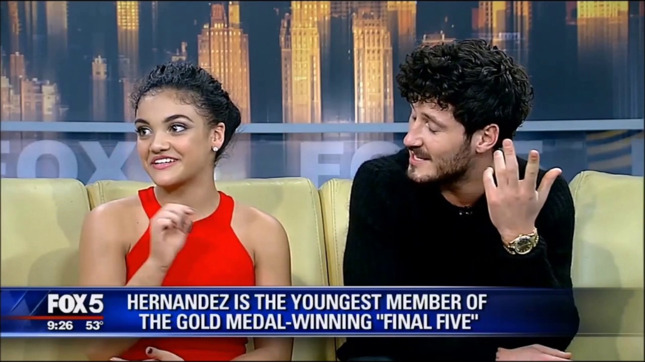 Laurie Hernandez & Val Chmerkovskiy - GDNY (11/11/16)