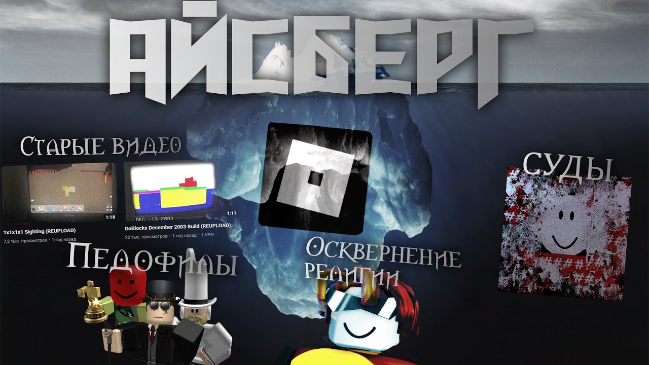 Айсберг Инцидентов по Roblox