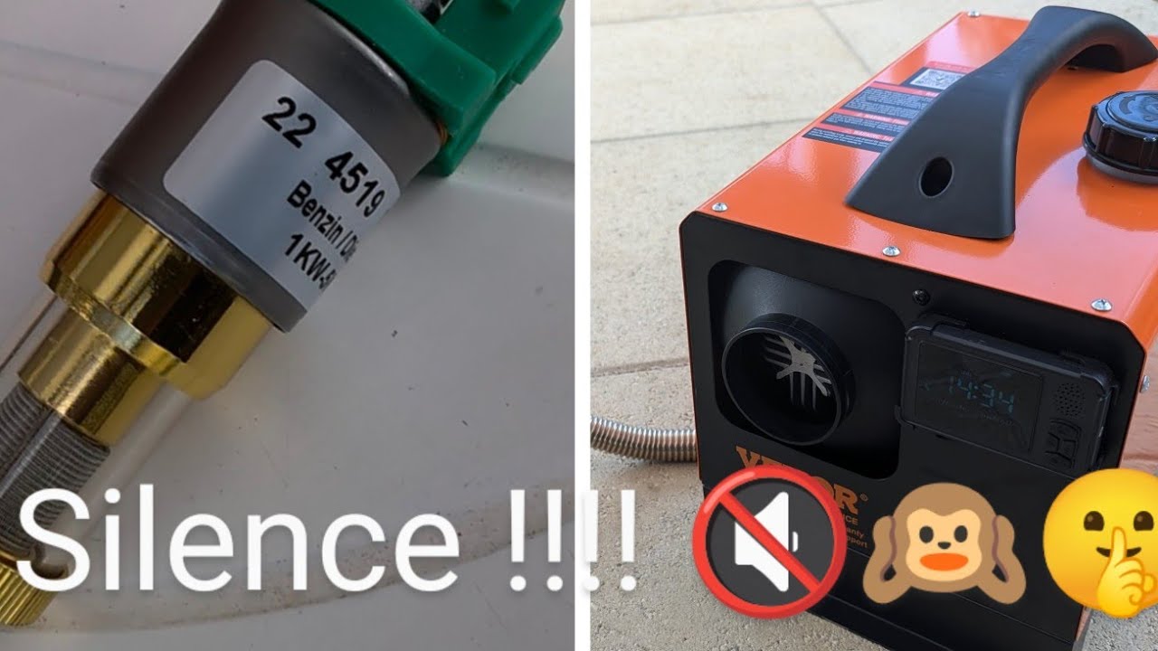 Changement d'une pompe diesel par un modèle plus silencieux sur un chauffage Vevor  chinasto webasto