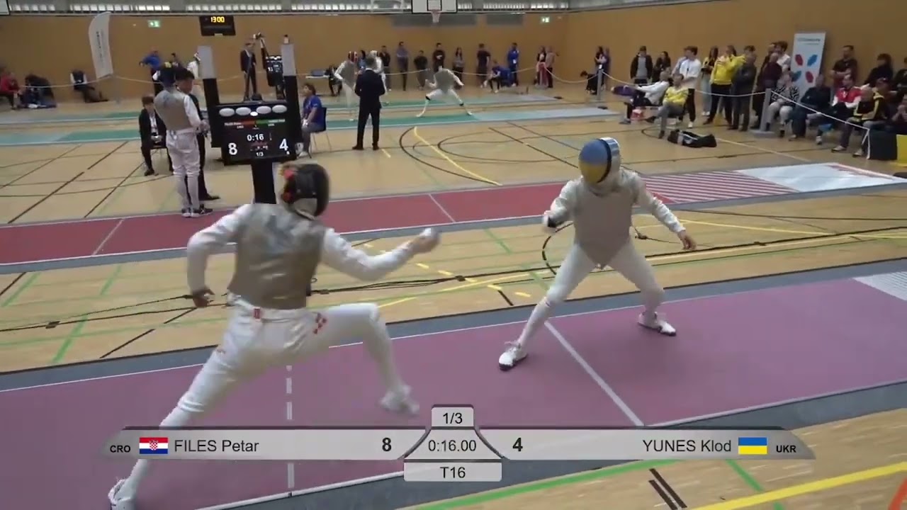 European Olympic Qualifier 2024 SMF - L16 - Petar Files CRO v Klod Yunes UKR