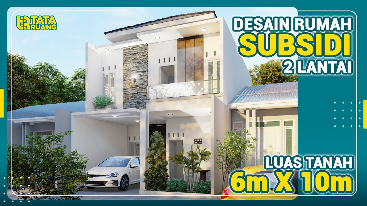 Rumah 2 Lantai di Lahan 6X10 dilahan subsidi